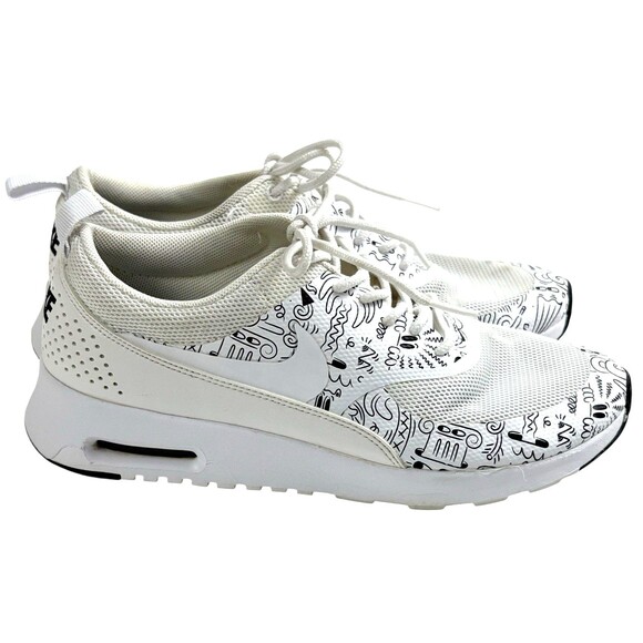 NIKE Air Max Thea Comic LTD Trainers Shoes Doodle Cartoon White 599408-103 US 7 - Picture 5 of 15